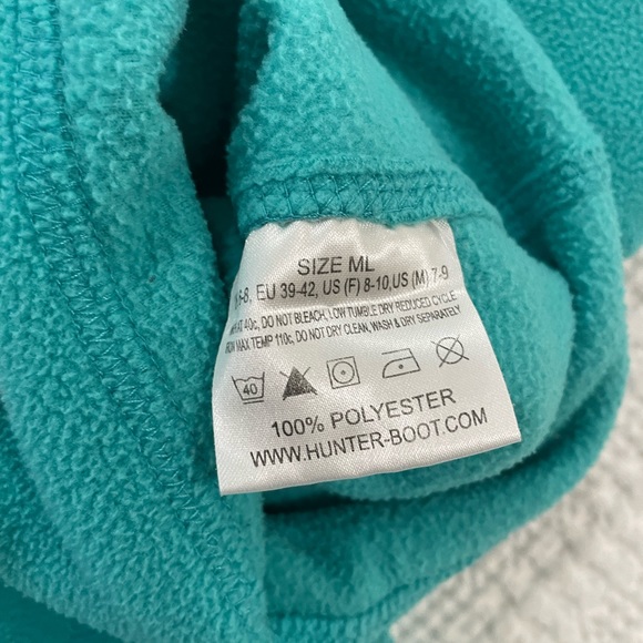 Teal Fleece Hunter Boot Liner Socks, Size M/L - Picture 4 of 4